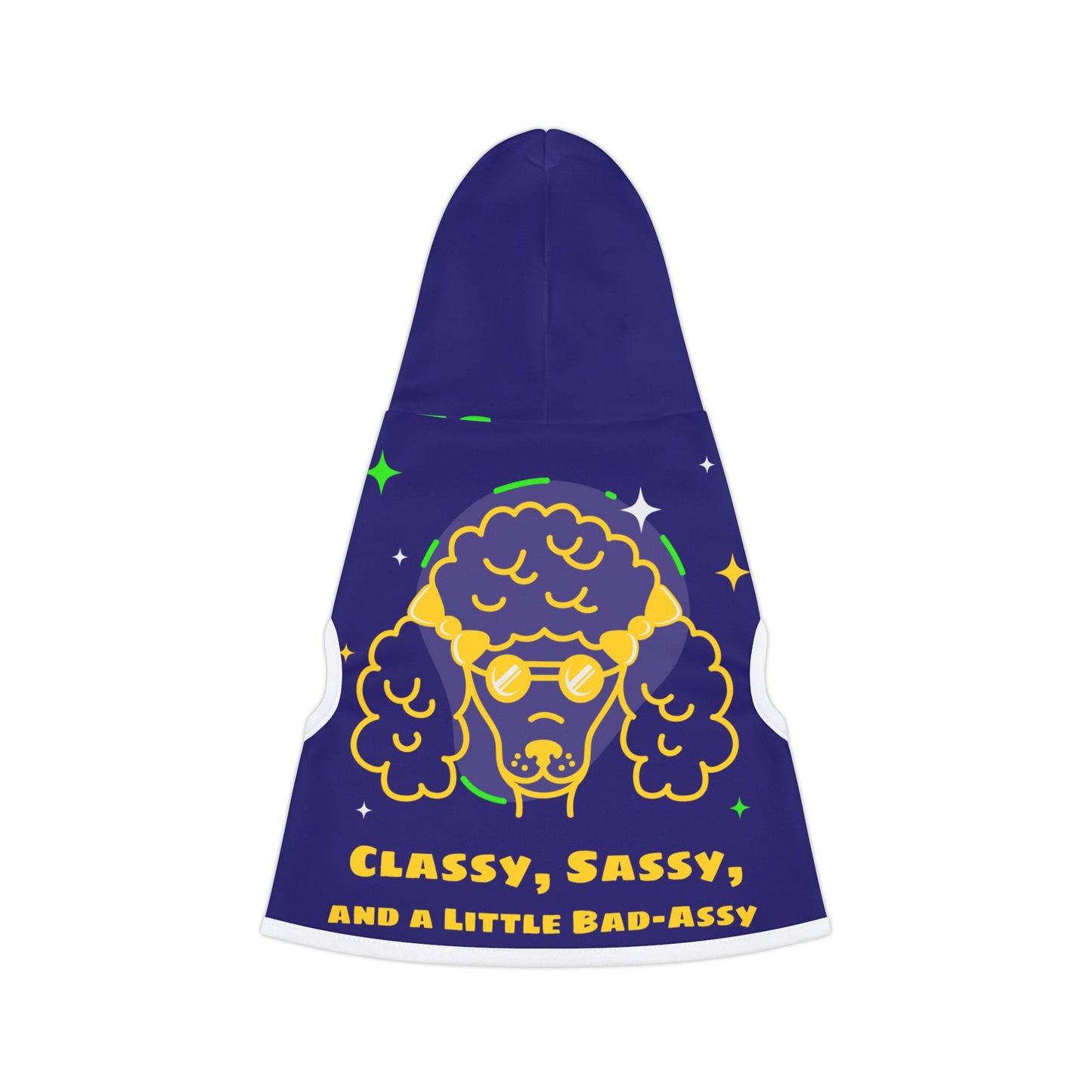 Sassy, Classy, and a Little Bad Assy Dog Hoodie – Stylish Pet Apparel