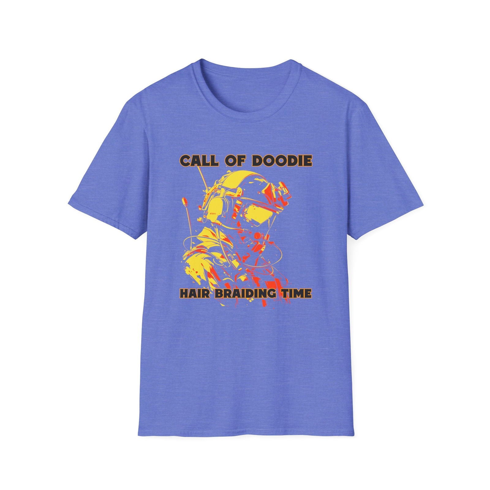 Call of Doodie: Hair Braiding Time Dad Joke T-Shirt – Funny Parenting Shirt