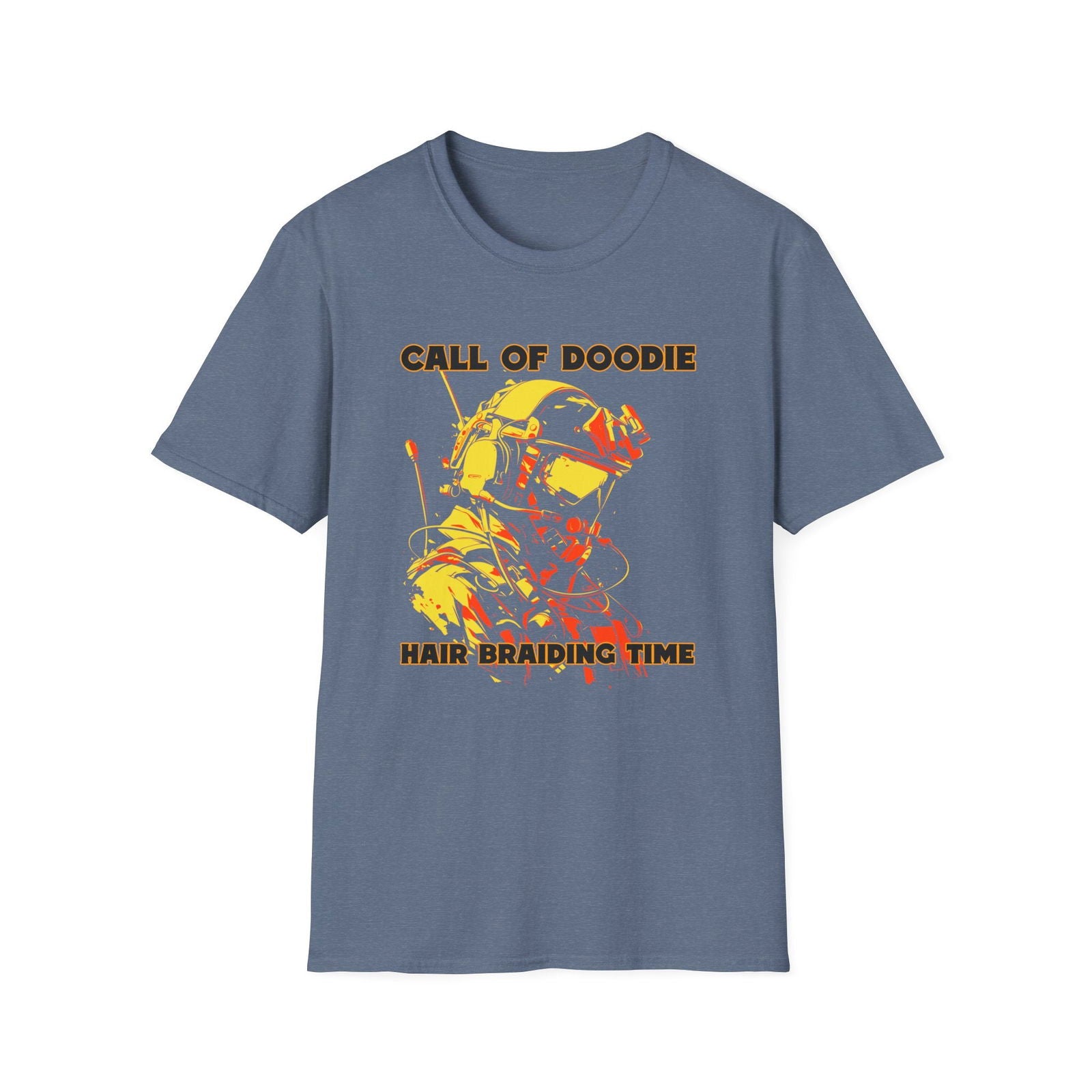 Call of Doodie: Hair Braiding Time Dad Joke T-Shirt – Funny Parenting Shirt