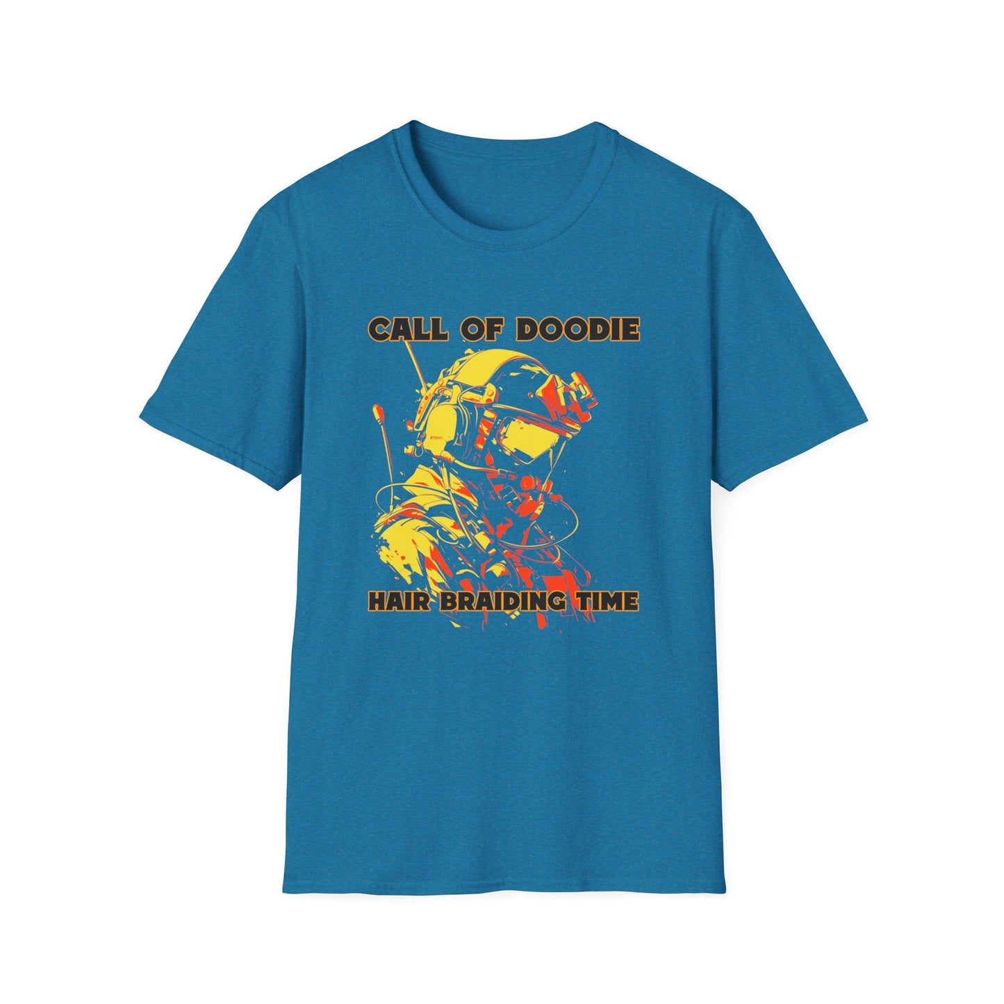 Call of Doodie: Hair Braiding Time Dad Joke T-Shirt – Funny Parenting Shirt