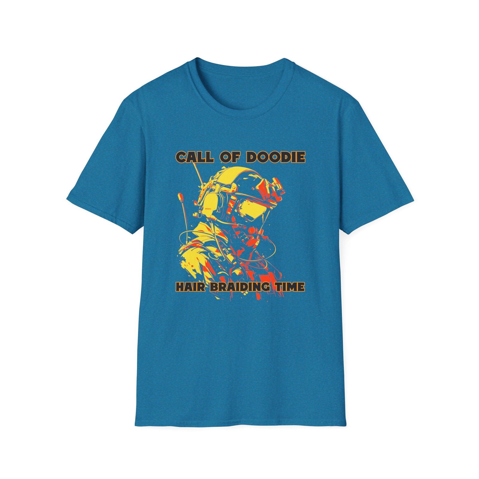 Call of Doodie: Hair Braiding Time Dad Joke T-Shirt – Funny Parenting Shirt