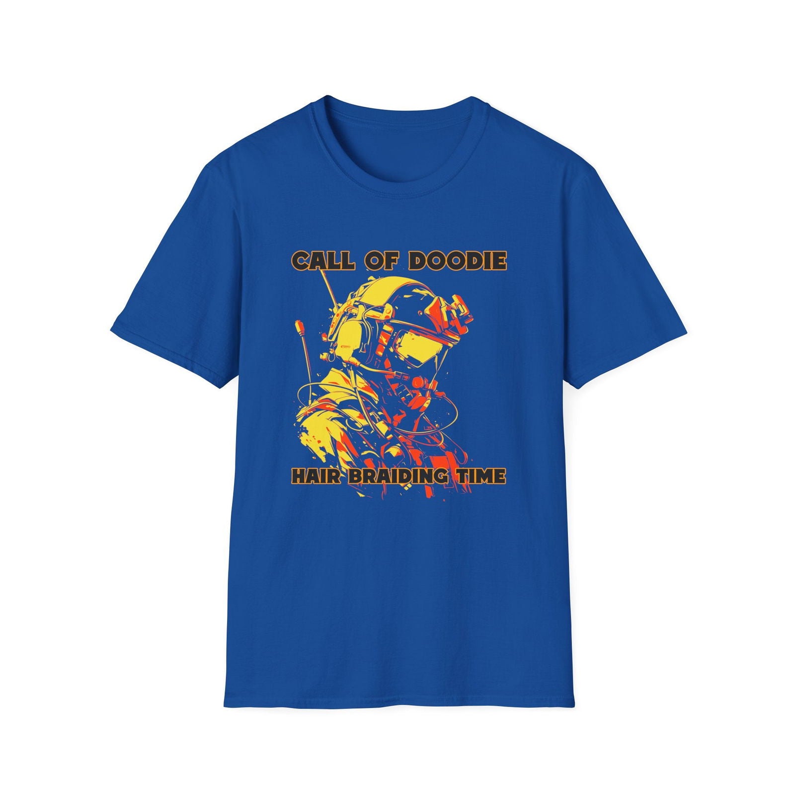 Call of Doodie: Hair Braiding Time Dad Joke T-Shirt – Funny Parenting Shirt