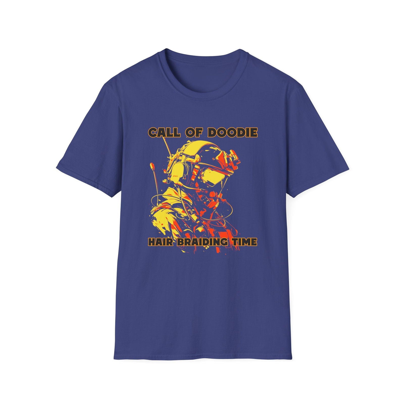 Call of Doodie: Hair Braiding Time Dad Joke T-Shirt – Funny Parenting Shirt