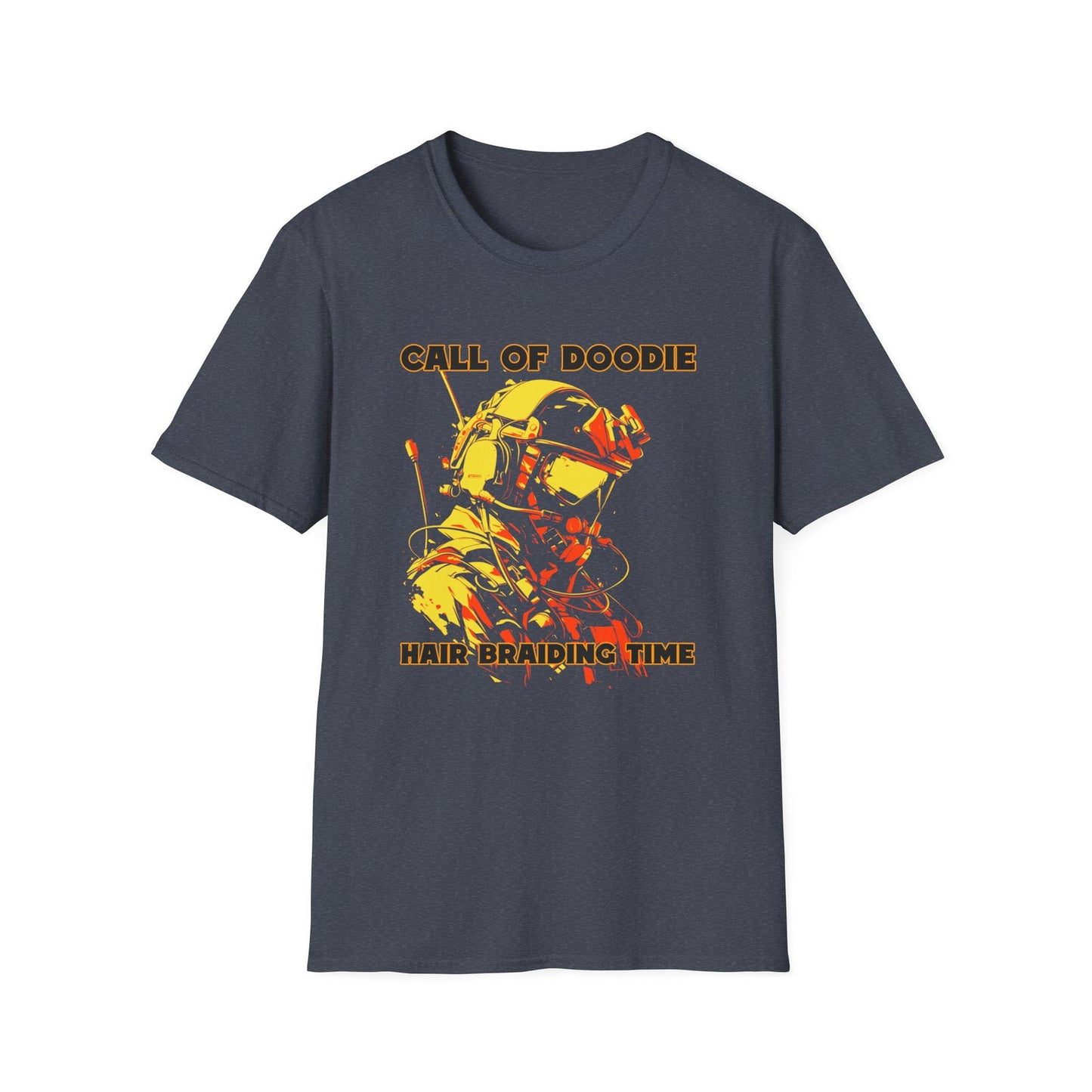Call of Doodie: Hair Braiding Time Dad Joke T-Shirt – Funny Parenting Shirt