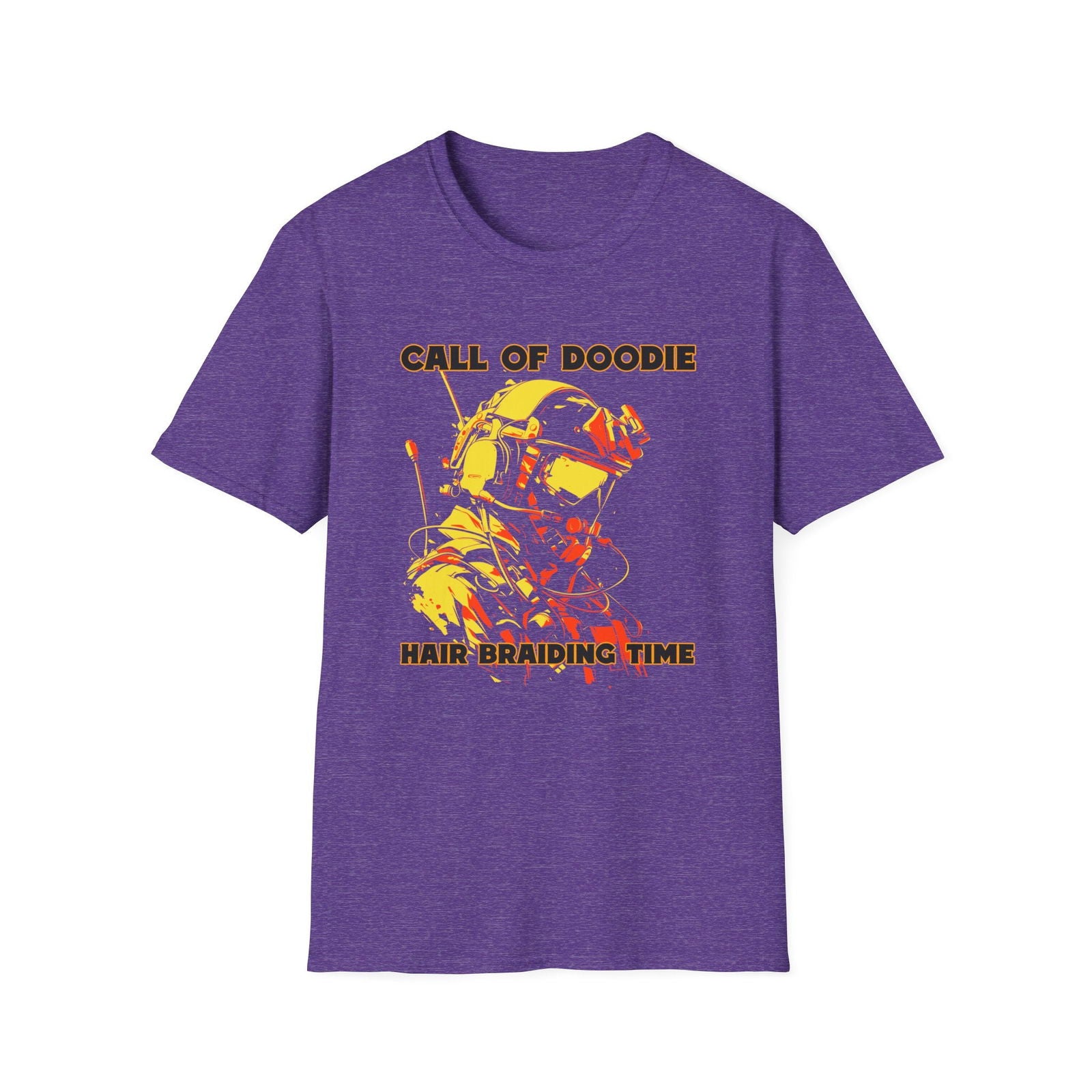 Call of Doodie: Hair Braiding Time Dad Joke T-Shirt – Funny Parenting Shirt