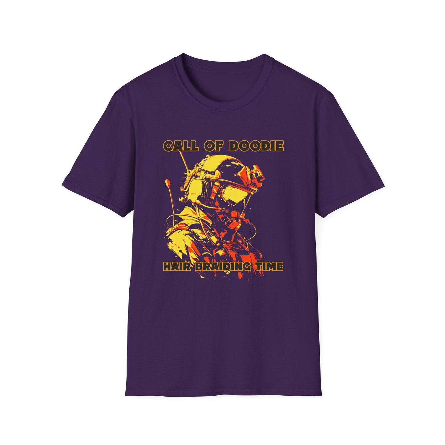 Call of Doodie: Hair Braiding Time Dad Joke T-Shirt – Funny Parenting Shirt