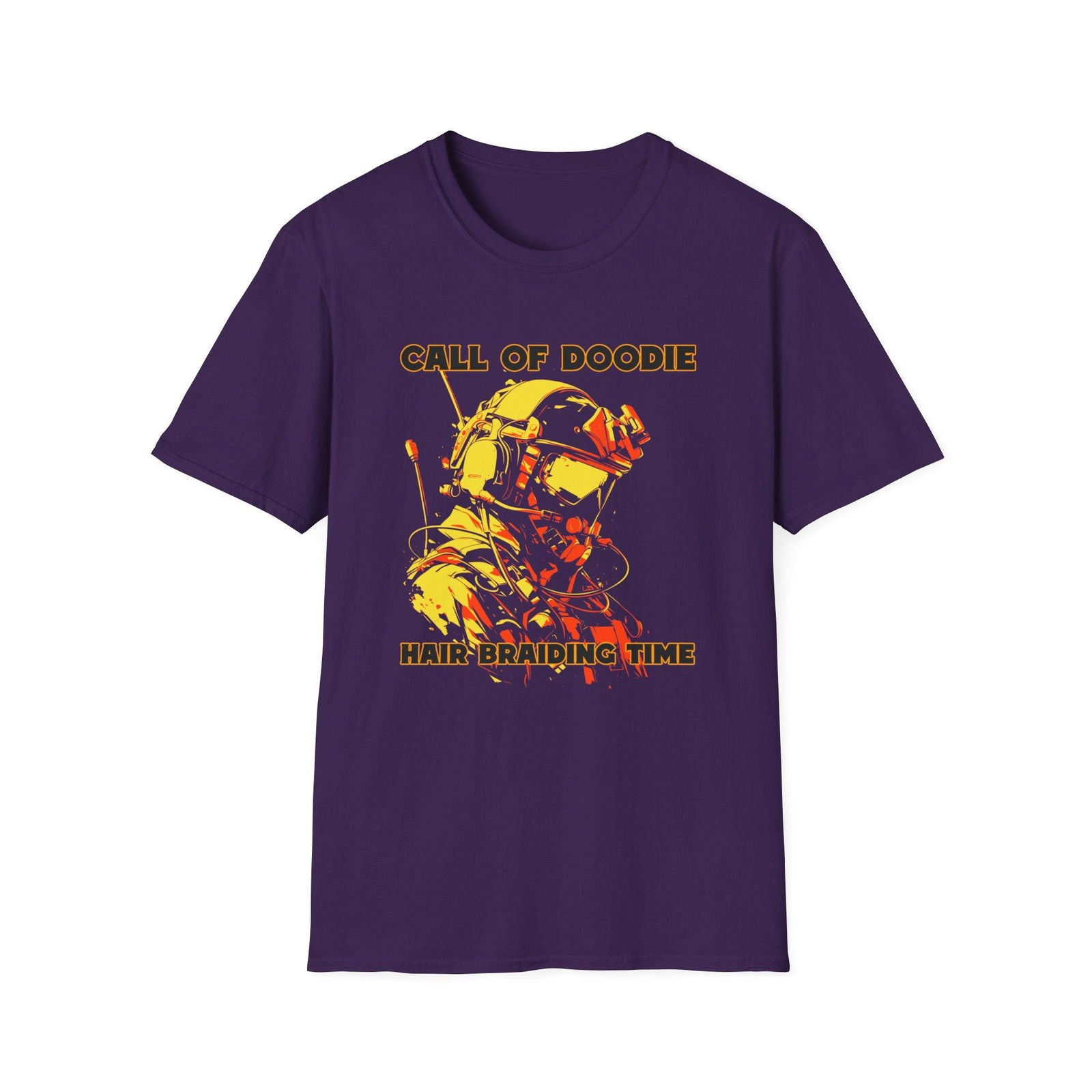 Call of Doodie: Hair Braiding Time Dad Joke T-Shirt – Funny Parenting Shirt