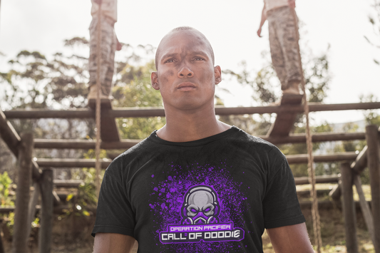 Call of Doodie Operation Pacifier Dad Bod Joke Unisex CVC Jersey T-shirt - Dad Bod Streetwear - 