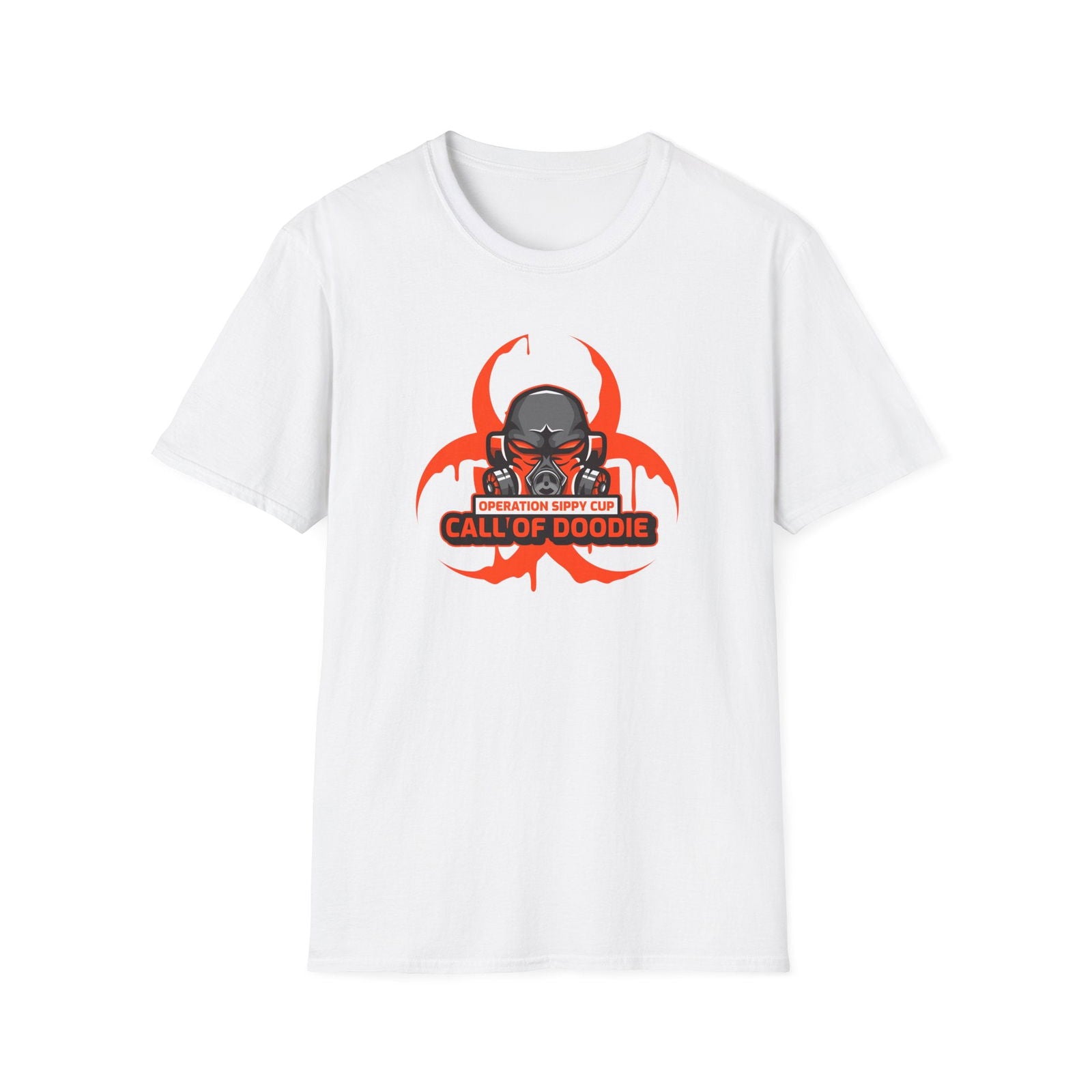 Call of Doodie Operation Sippy Cup Dad Bod Joke Unisex Softstyle T-Shirt - Dad Bod Streetwear - 