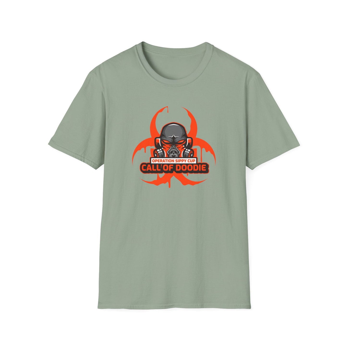 Call of Doodie Operation Sippy Cup Dad Bod Joke Unisex Softstyle T-Shirt - Dad Bod Streetwear - 