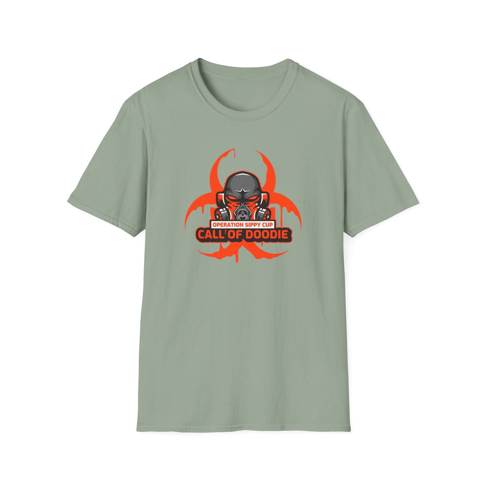 Call of Doodie Operation Sippy Cup Dad Bod Joke Unisex Softstyle T-Shirt - Dad Bod Streetwear - 