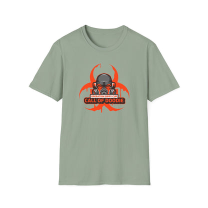 Call of Doodie Operation Sippy Cup Dad Bod Joke Unisex Softstyle T-Shirt - Dad Bod Streetwear - 