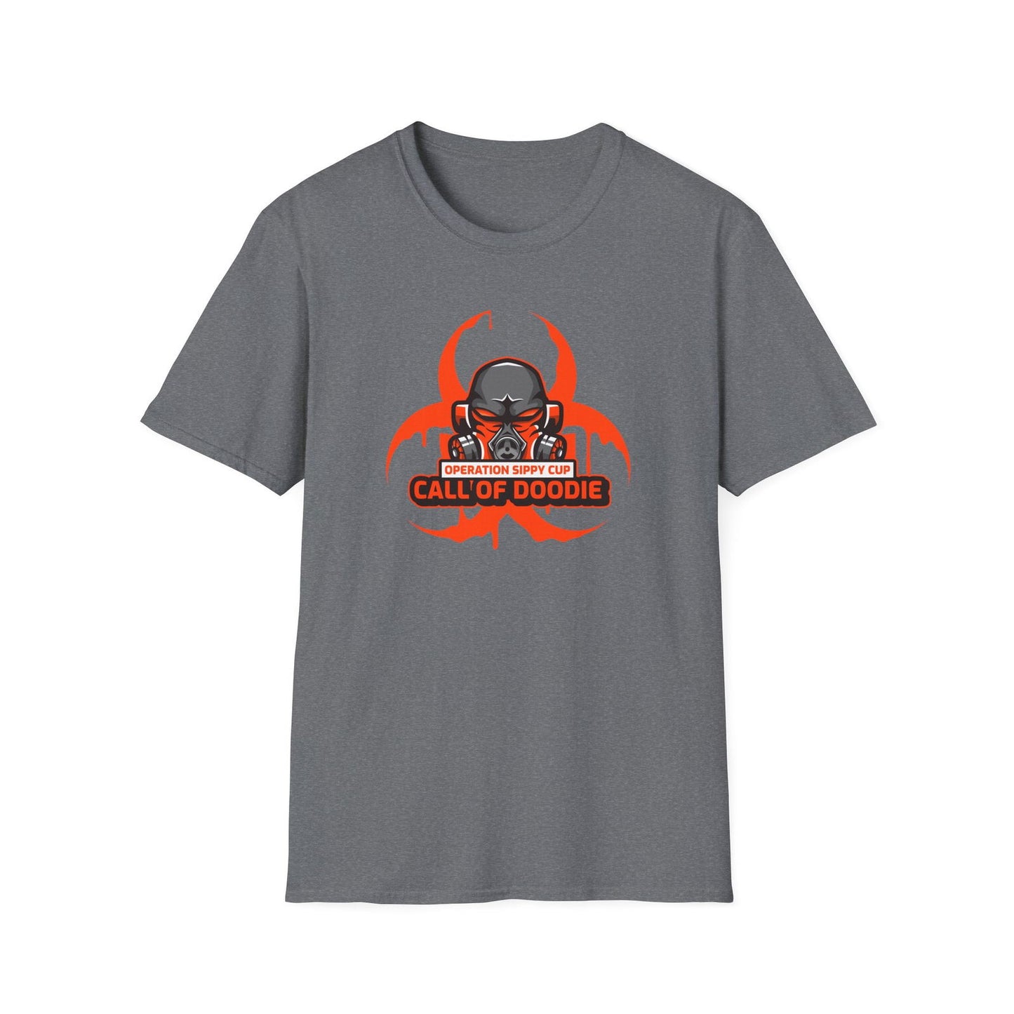 Call of Doodie Operation Sippy Cup Dad Bod Joke Unisex Softstyle T-Shirt - Dad Bod Streetwear - 