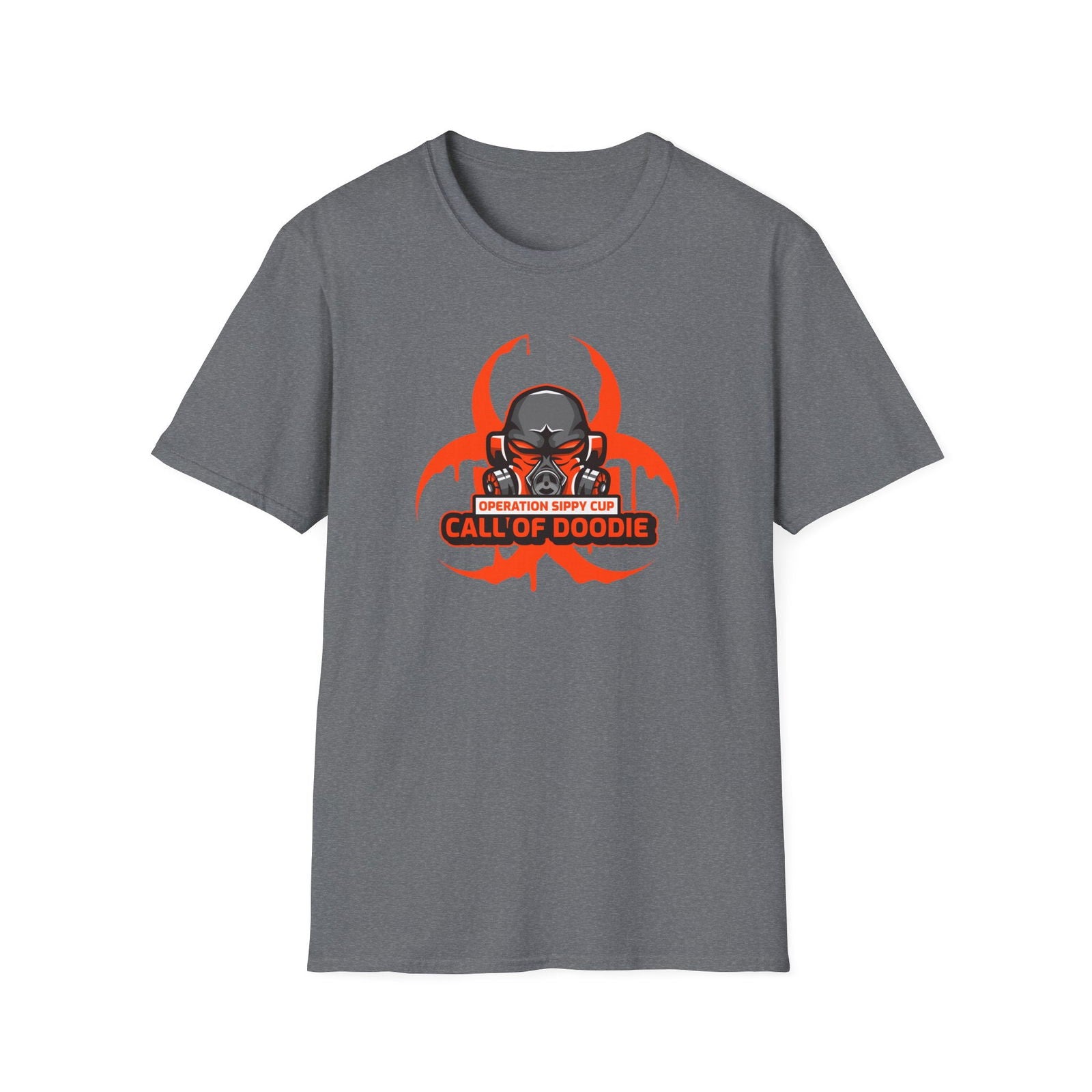 Call of Doodie Operation Sippy Cup Dad Bod Joke Unisex Softstyle T-Shirt - Dad Bod Streetwear - 