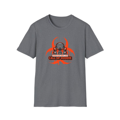 Call of Doodie Operation Sippy Cup Dad Bod Joke Unisex Softstyle T-Shirt - Dad Bod Streetwear - 