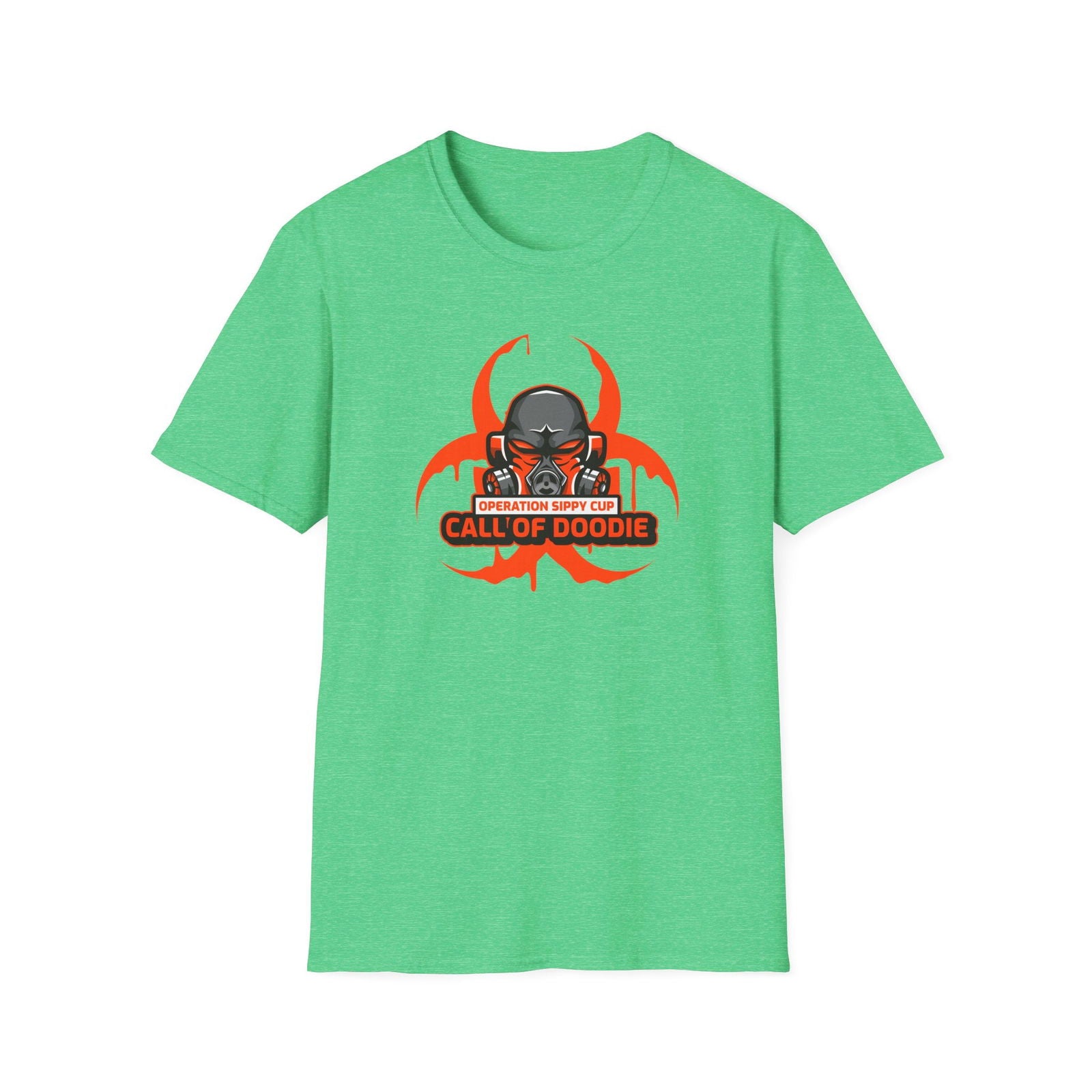 Call of Doodie Operation Sippy Cup Dad Bod Joke Unisex Softstyle T-Shirt - Dad Bod Streetwear - 