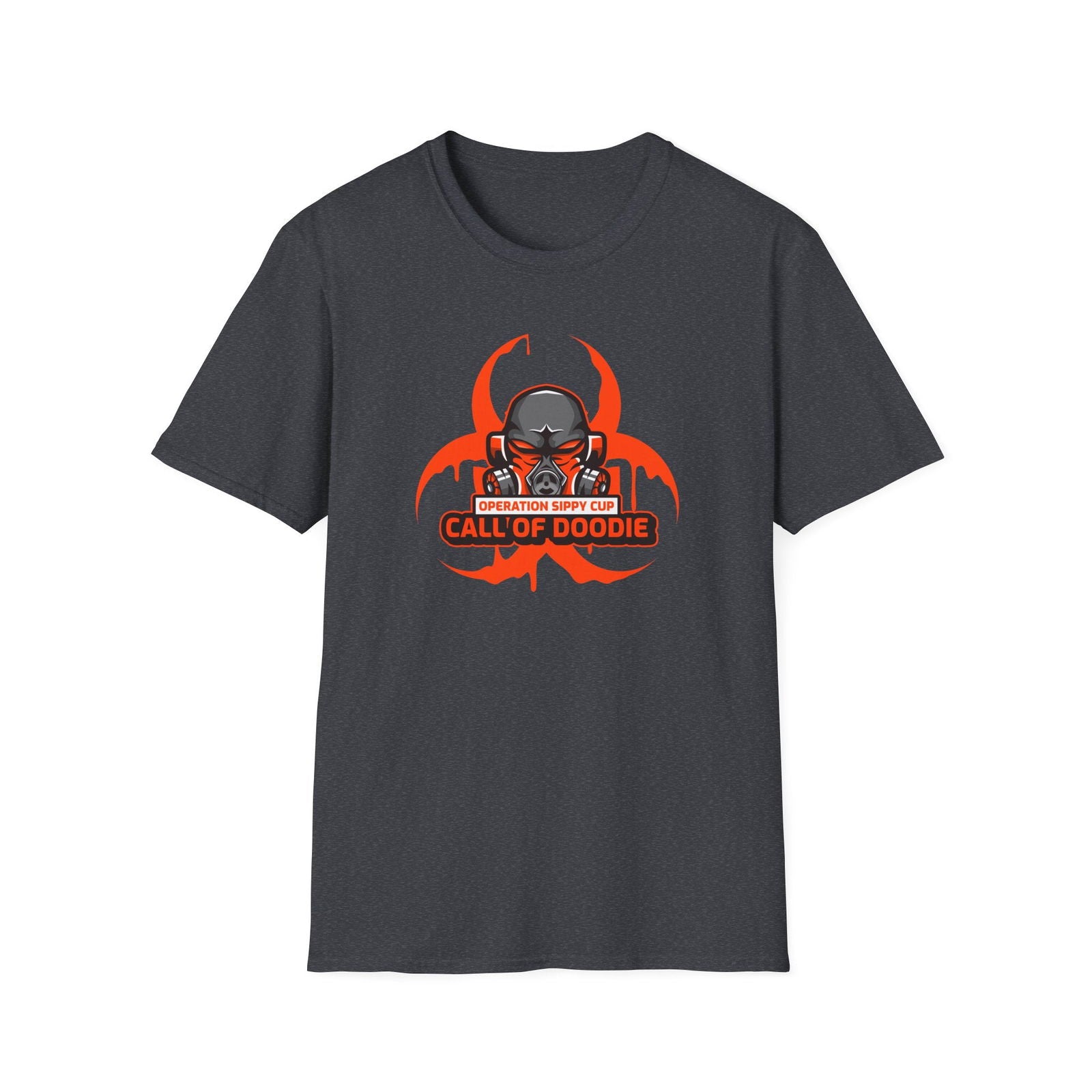 Call of Doodie Operation Sippy Cup Dad Bod Joke Unisex Softstyle T-Shirt - Dad Bod Streetwear - 
