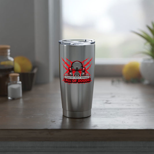 Call of Doodie Operation Snack Dispenser Dad Bod Joke Vagabond 20oz Tumbler - Dad Bod Streetwear - 