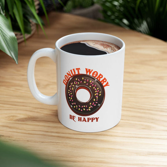 Donut Worry Coffee Mug - Dad Bod Streetwear