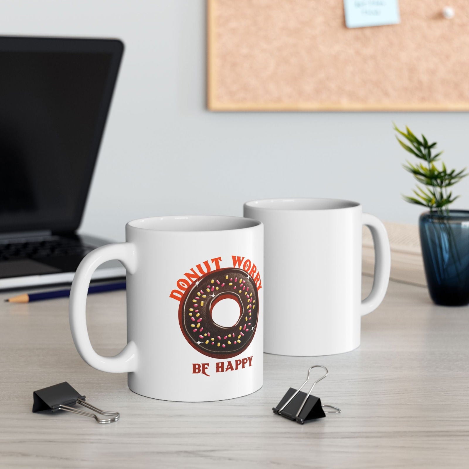 Donut Worry Coffee Mug - Dad Bod Streetwear
