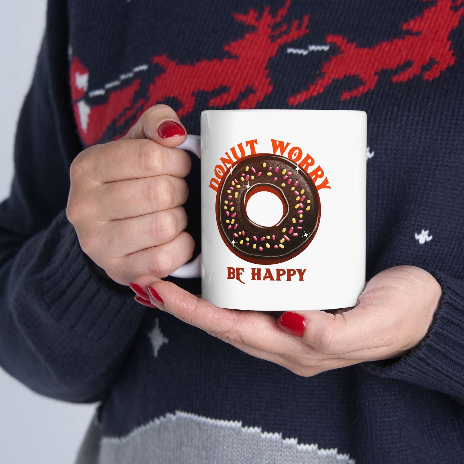 Donut Worry Coffee Mug - Dad Bod Streetwear