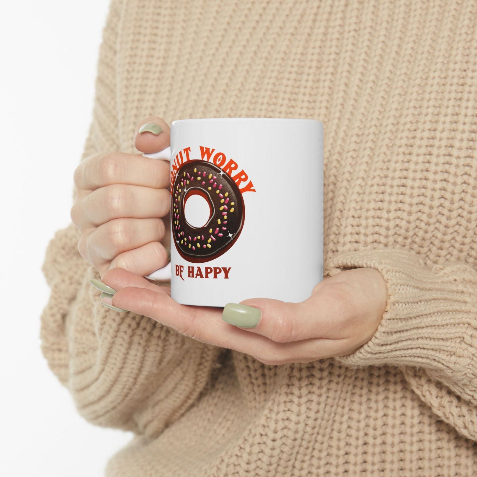 Donut Worry Coffee Mug - Dad Bod Streetwear