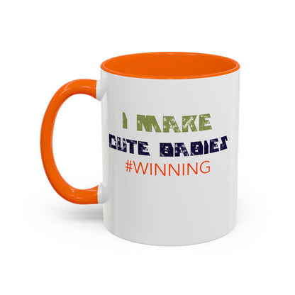 I Make Cute Babies Coffee Mug (11, 15oz) - Dad Bod Streetwear - 