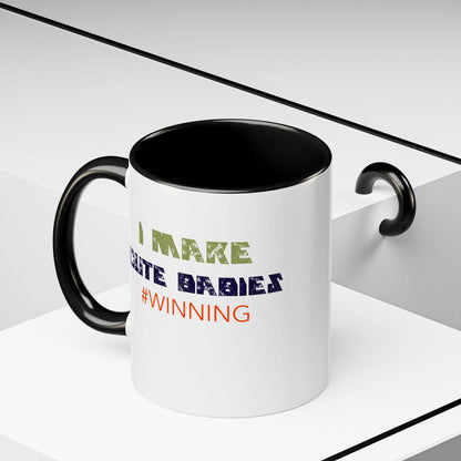 I Make Cute Babies Coffee Mug (11, 15oz) - Dad Bod Streetwear - 