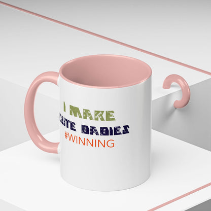 I Make Cute Babies Coffee Mug (11, 15oz) - Dad Bod Streetwear - 