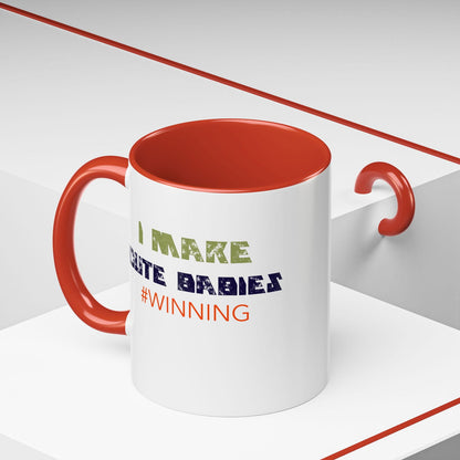 I Make Cute Babies Coffee Mug (11, 15oz) - Dad Bod Streetwear - 