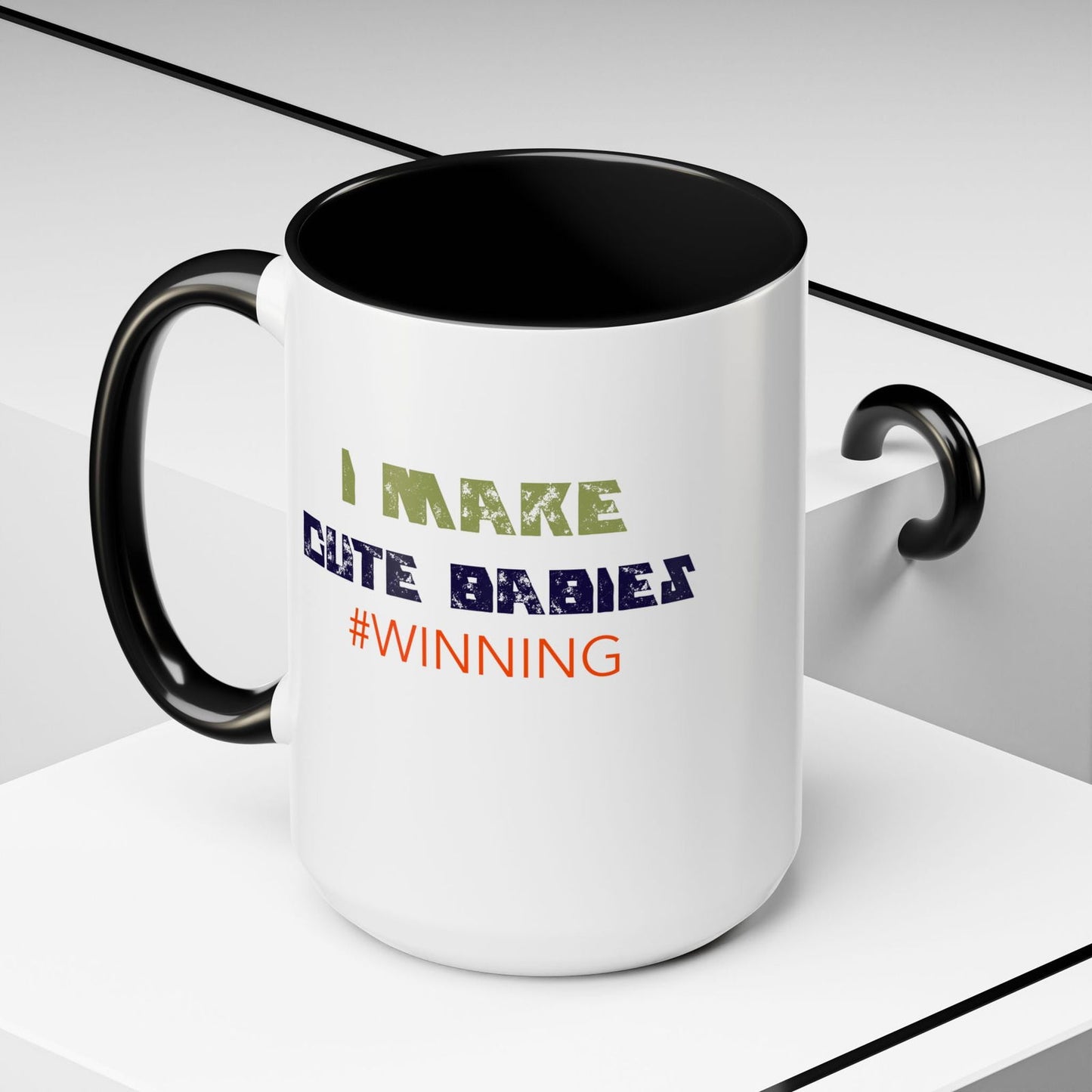I Make Cute Babies Coffee Mug (11, 15oz) - Dad Bod Streetwear - 