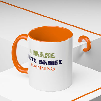 I Make Cute Babies Coffee Mug (11, 15oz) - Dad Bod Streetwear - 