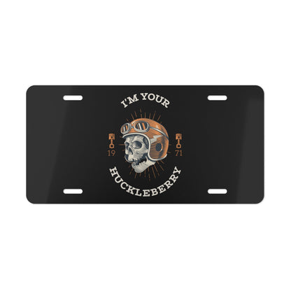 I'm Your Huckleberry Dad Joke Vanity Plate - Dad Bod Streetwear - 
