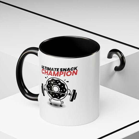 Ultimate Snack Champion Coffee Mug (11, 15oz) - Dad Bod Streetwear - 