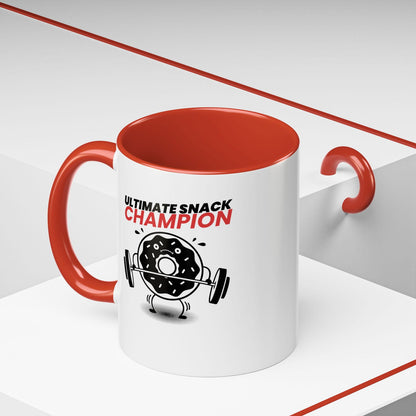 Ultimate Snack Champion Coffee Mug (11, 15oz) - Dad Bod Streetwear - 