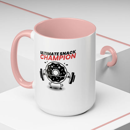 Ultimate Snack Champion Coffee Mug (11, 15oz) - Dad Bod Streetwear - 