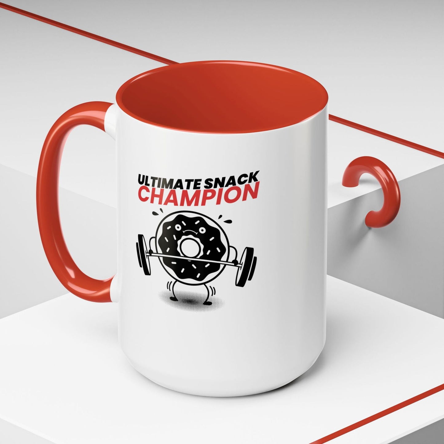 Ultimate Snack Champion Coffee Mug (11, 15oz) - Dad Bod Streetwear - 